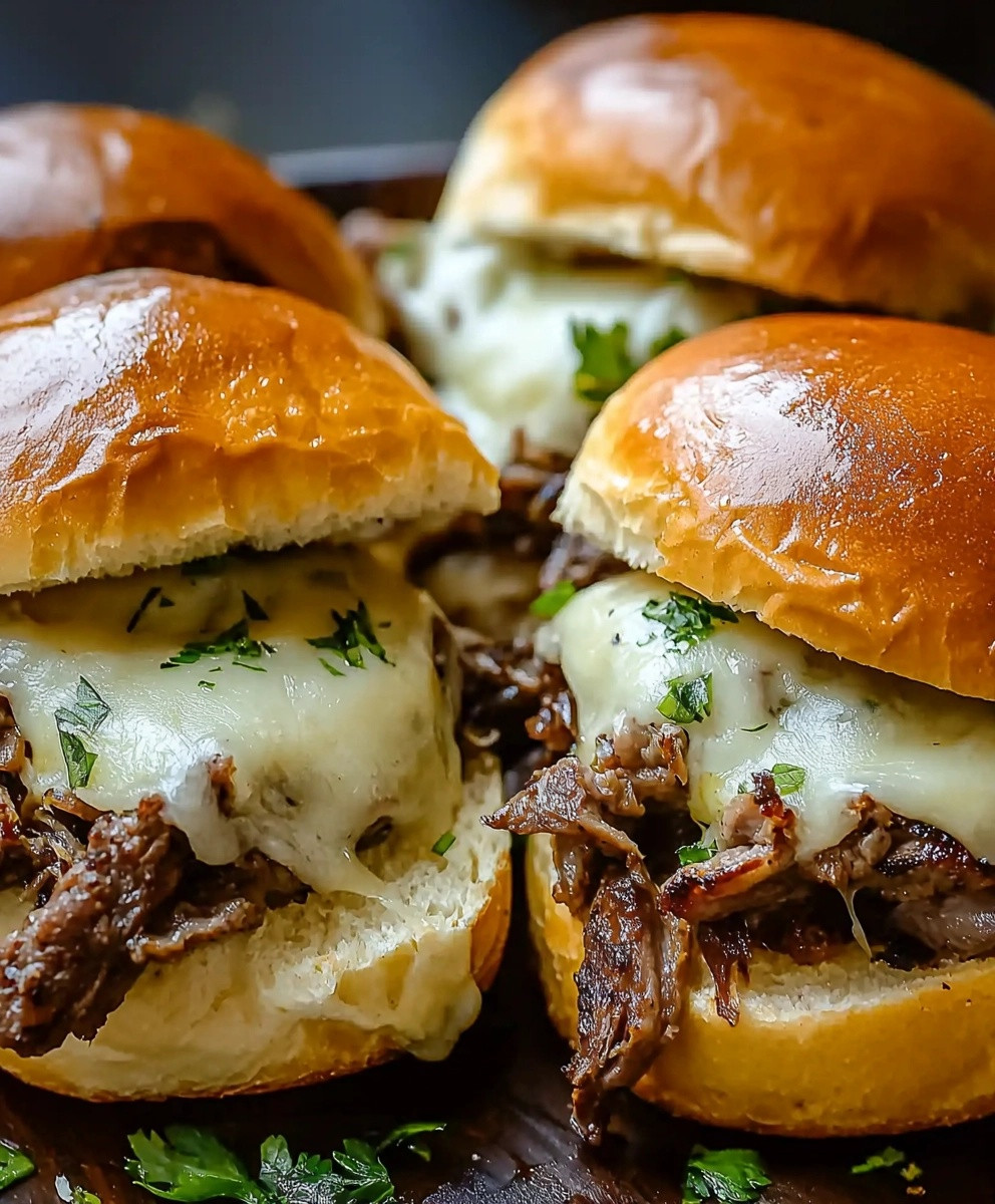 Philly Cheesesteak Sliders