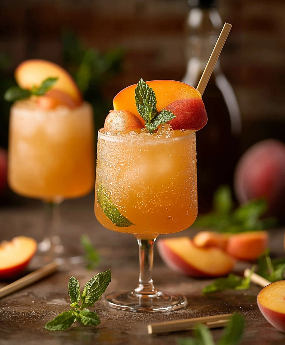 Hot Honey Peach Margarita
