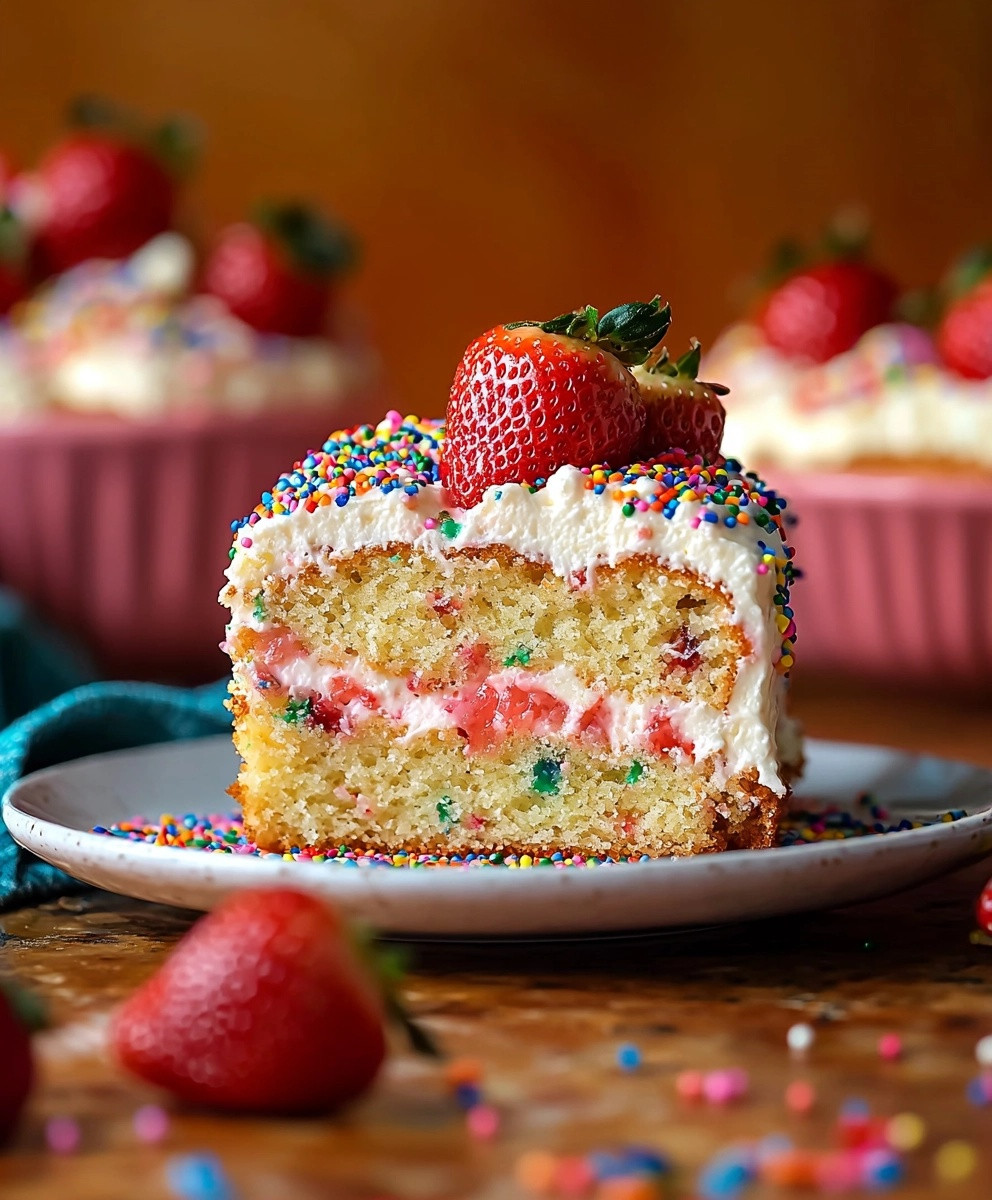 Strawberry Birthday Cake