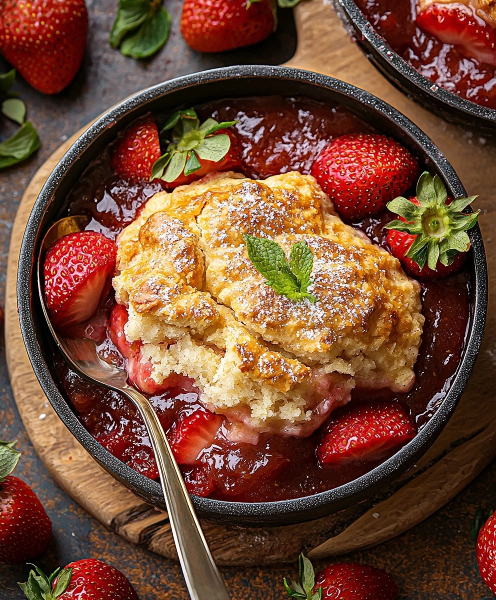 Southern Strawberry Cobbler
