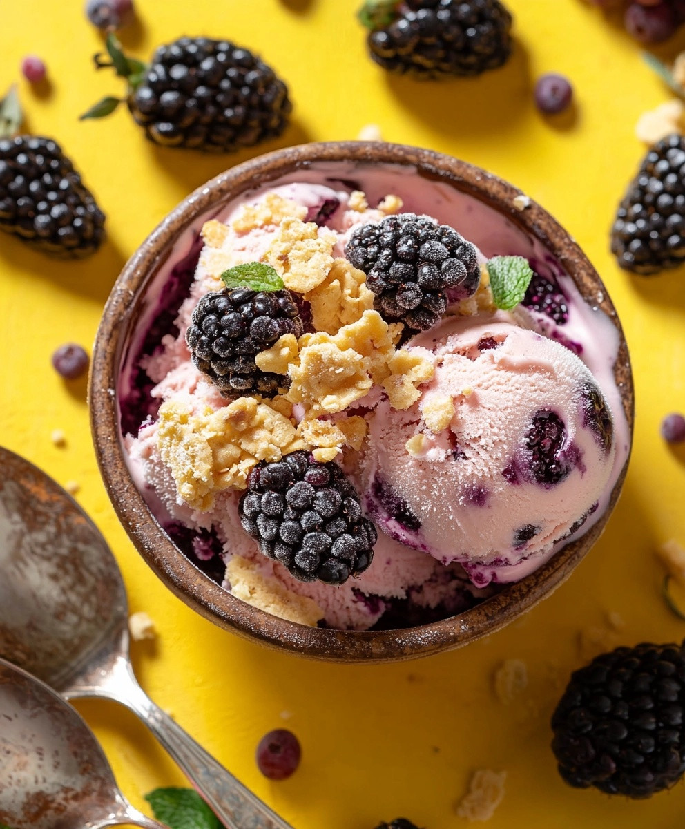 Southern Blackberry Cobbler Ice Cream