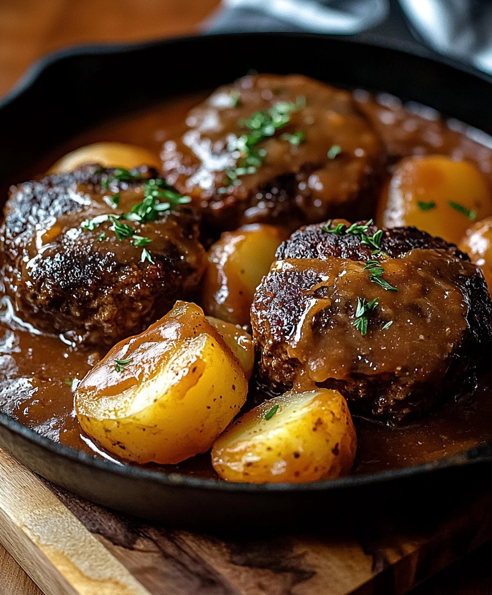 Salisbury Steak Skillet Dinner