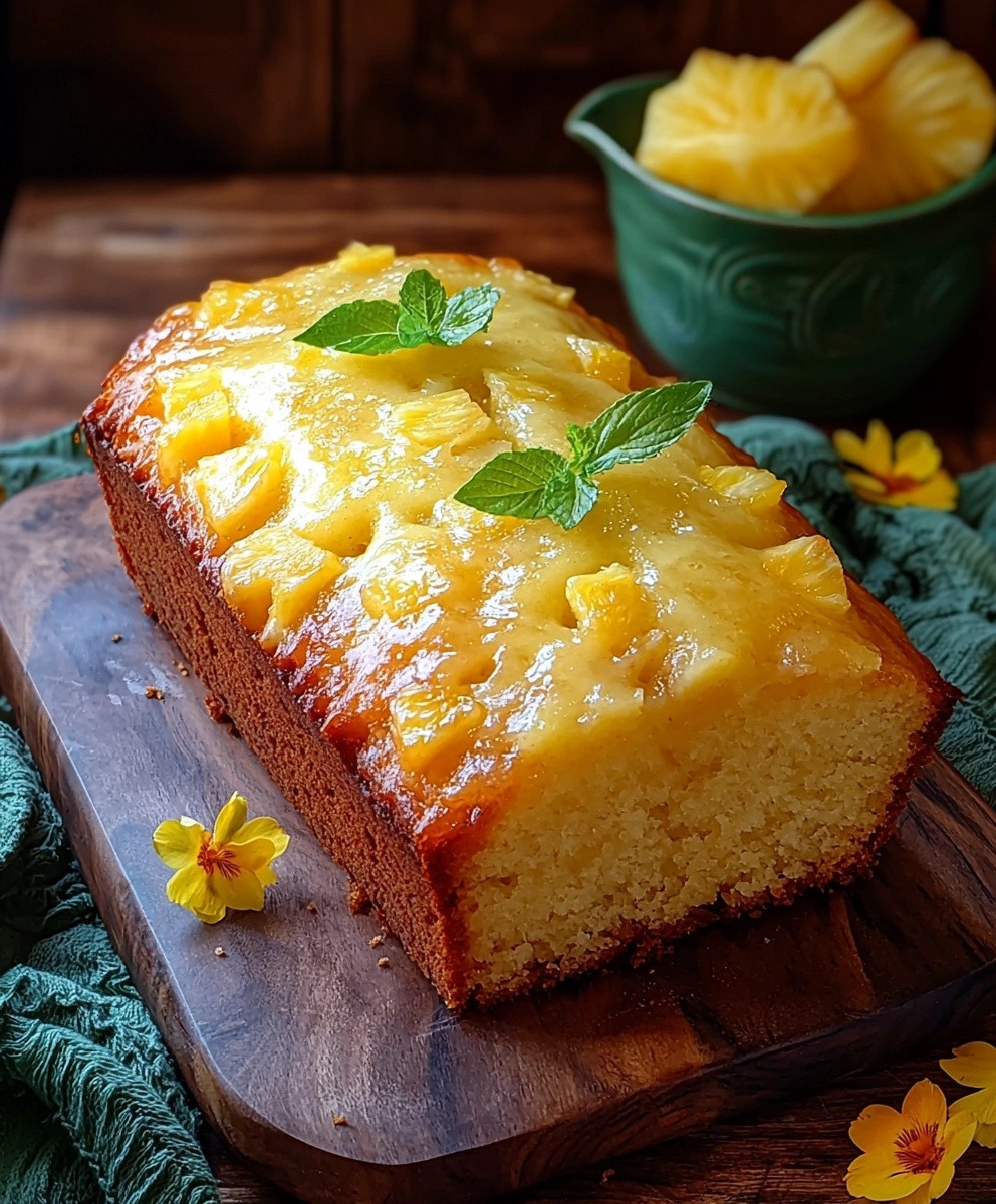 Pineapple Quick Bread Baking