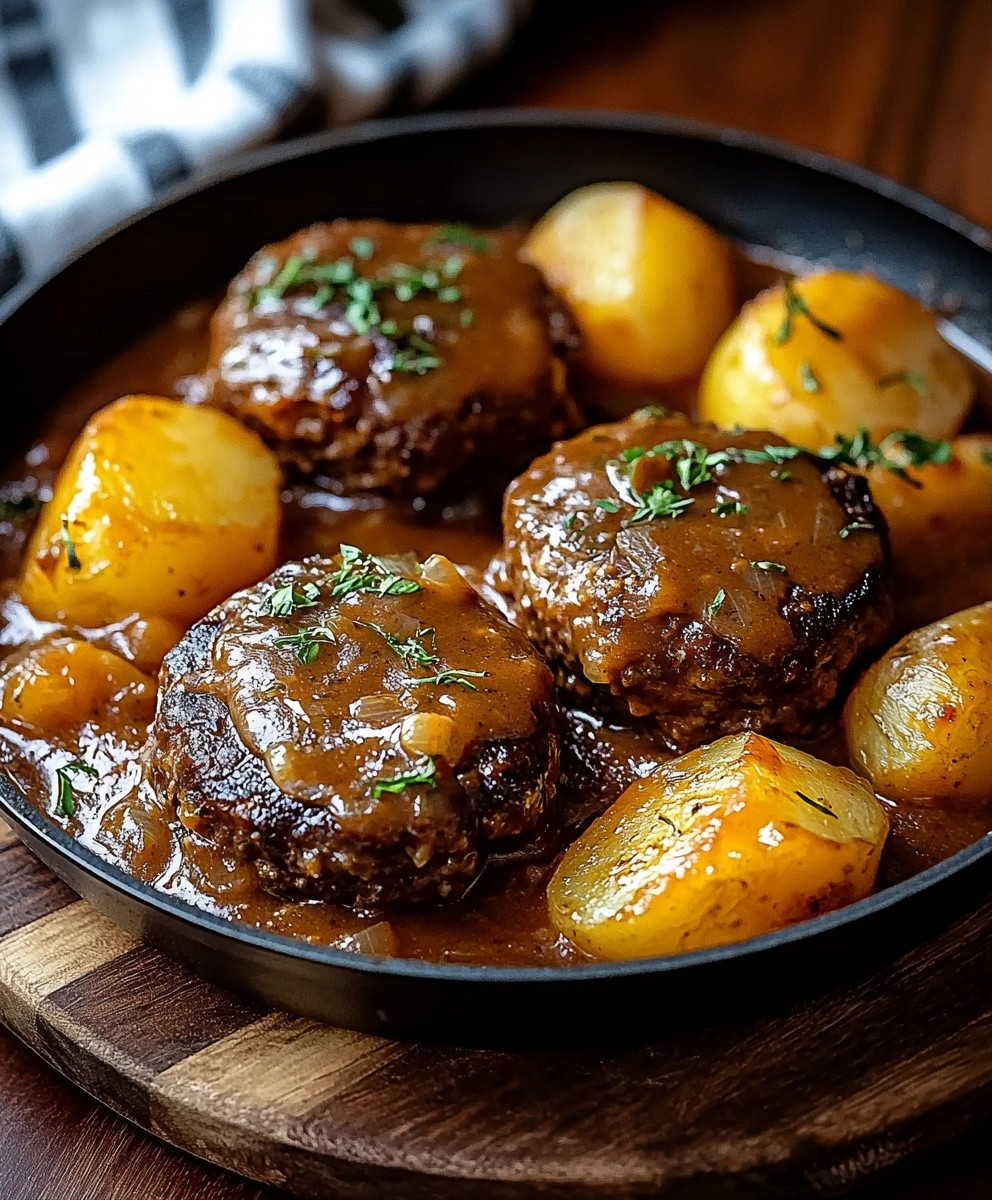 Salisbury Steak Skillet Dinner