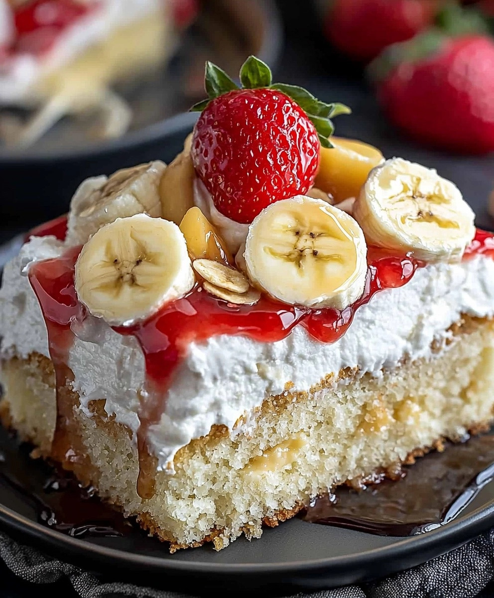 Banana Split Cake Dessert