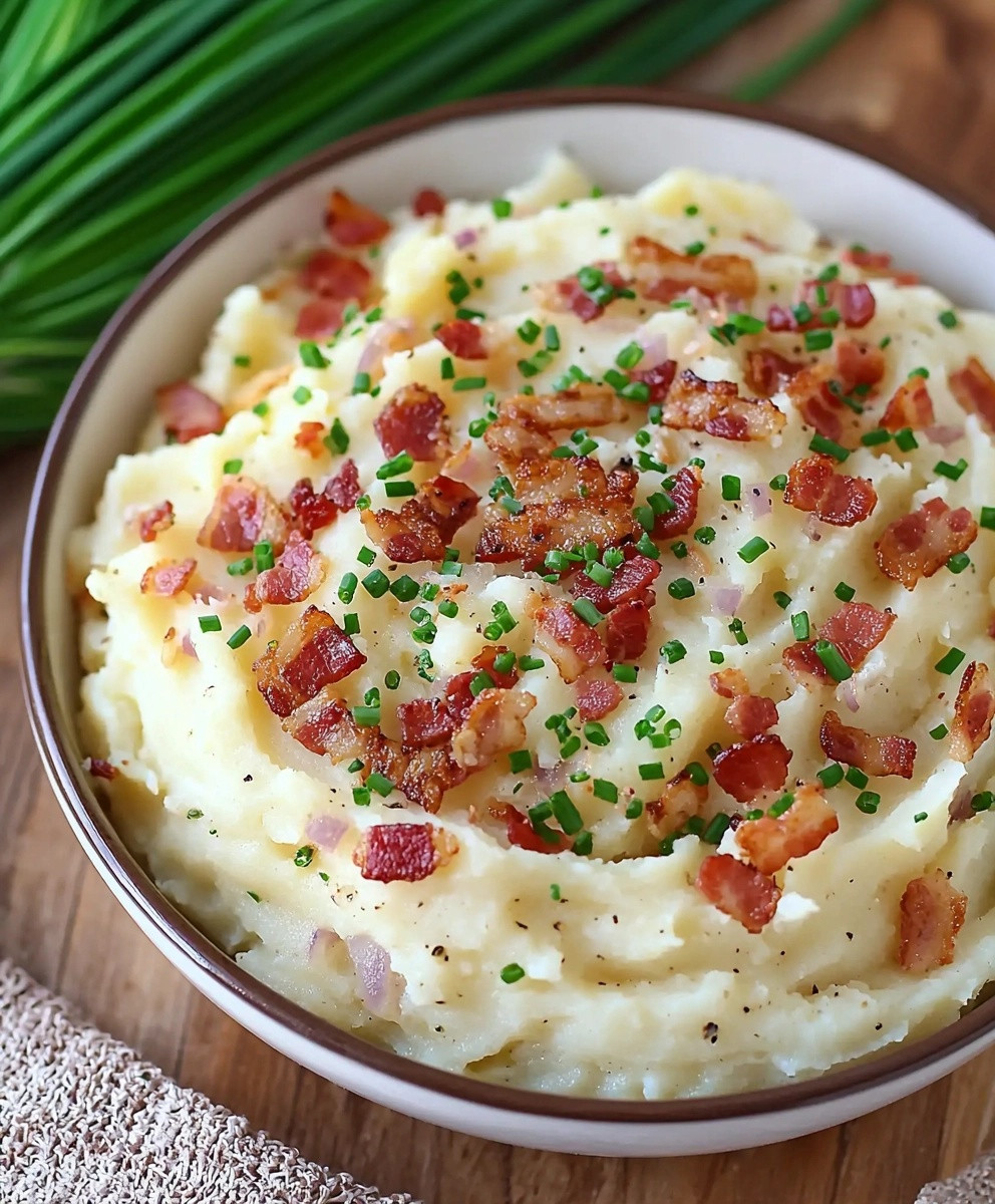 Bacon Chive Mashed Potatoes