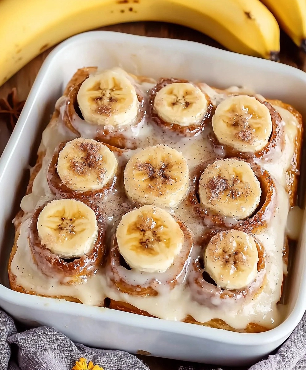 Banana Bread Cinnamon Rolls