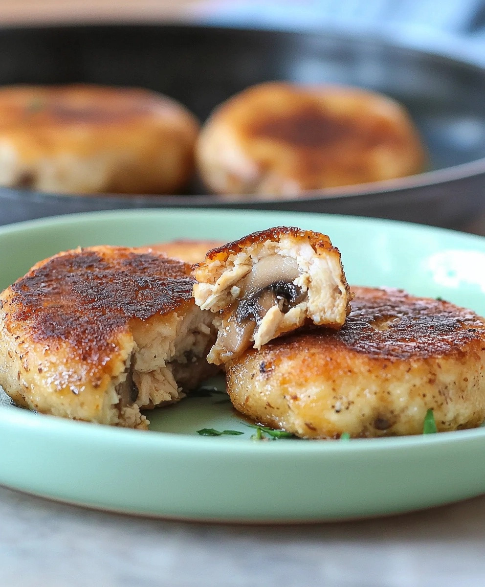 Chicken Mushroom Patties