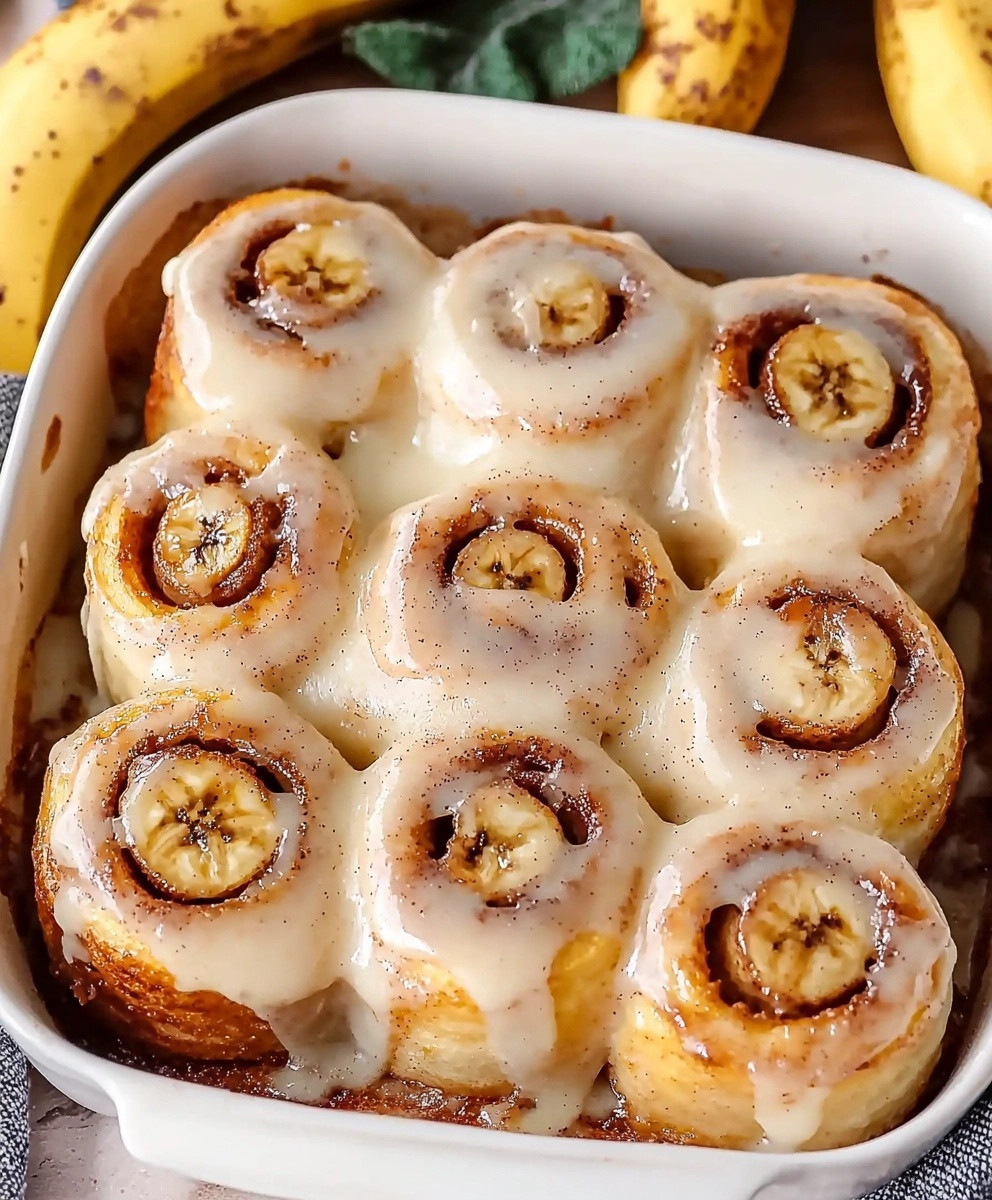 Banana Bread Cinnamon Rolls