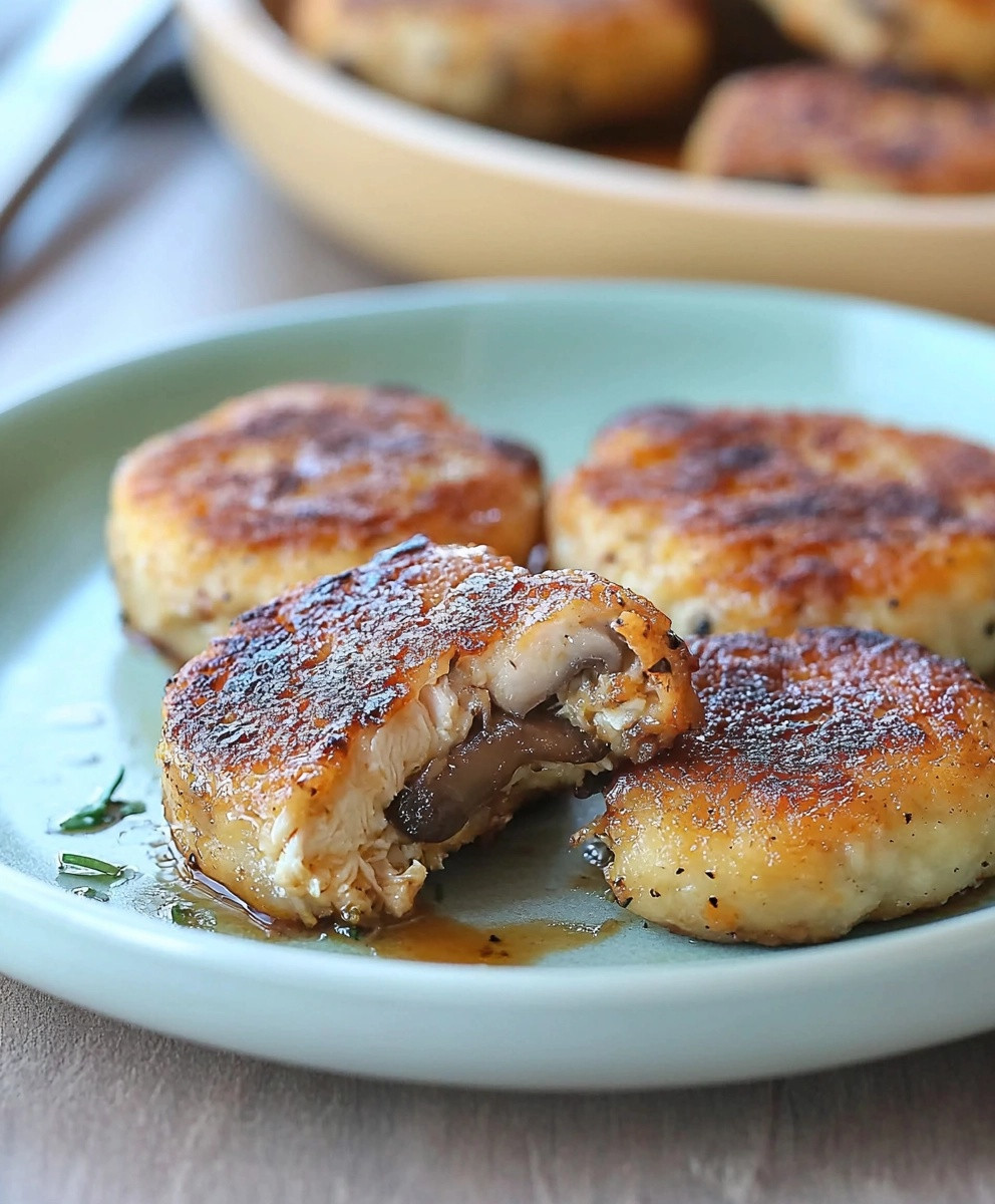 Chicken Mushroom Patties