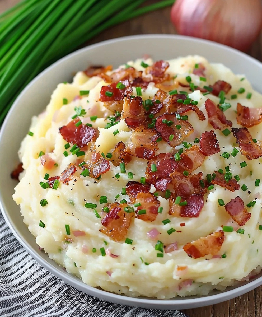 Bacon Chive Mashed Potatoes