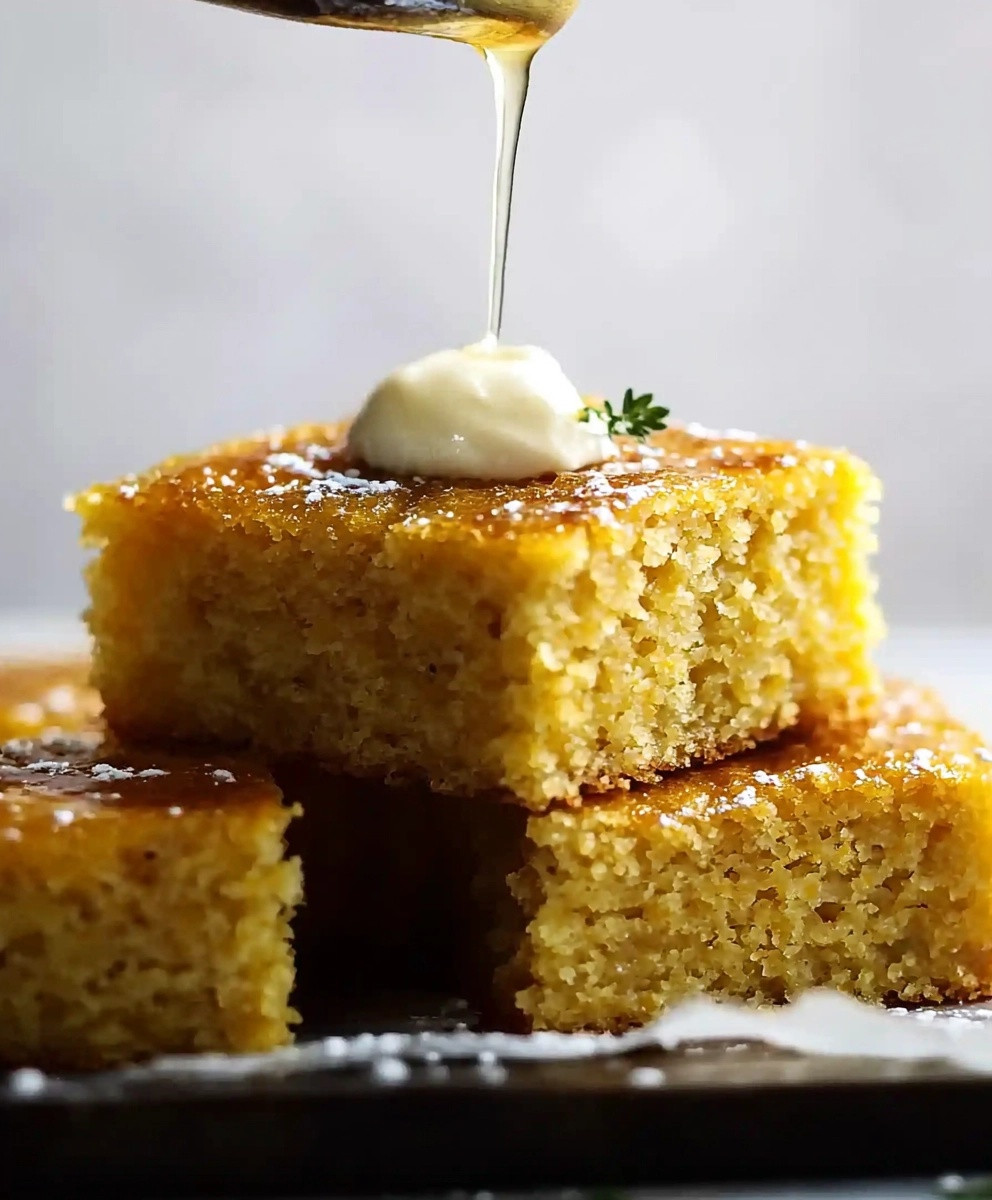 Sourdough Cornbread Baking
