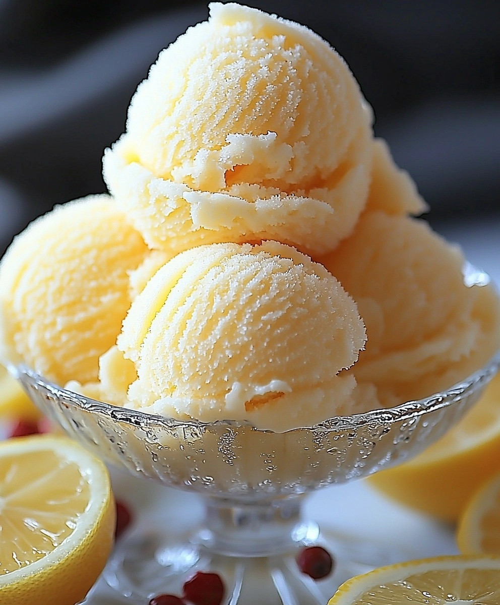 Lemon Sorbet Dessert