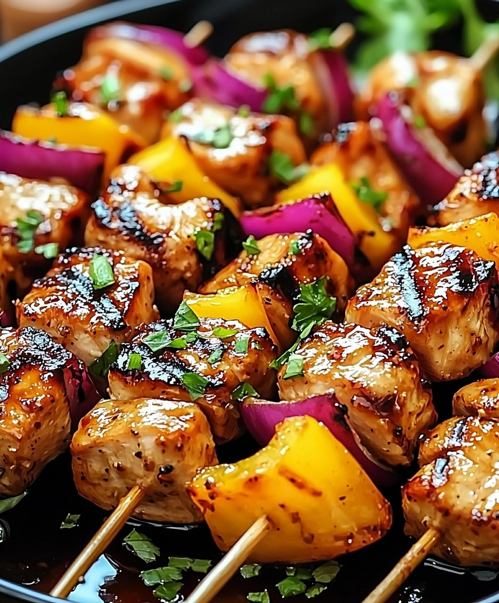 Grilled Teriyaki Chicken Kabobs