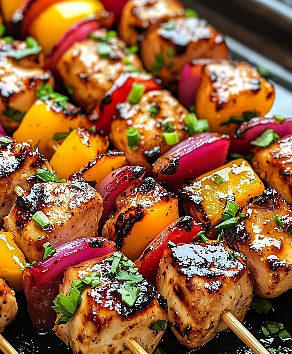 Grilled Teriyaki Chicken Kabobs