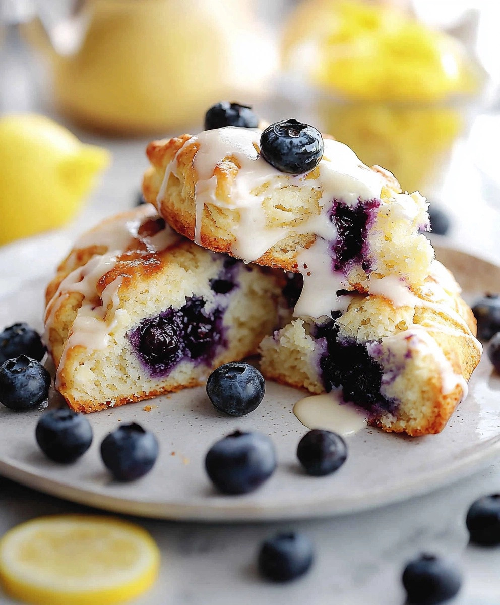 Soft Blueberry Scones