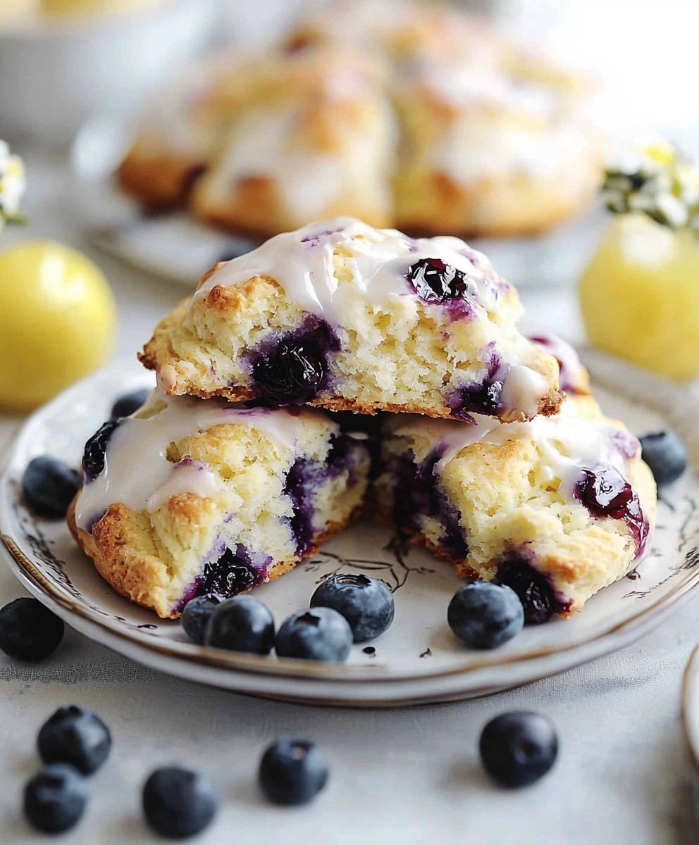 Soft Blueberry Scones