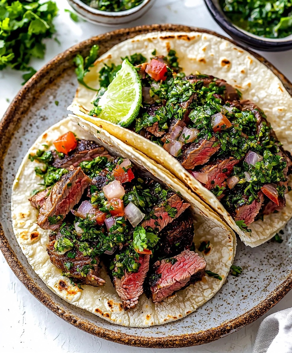 Chimichurri Steak Tacos