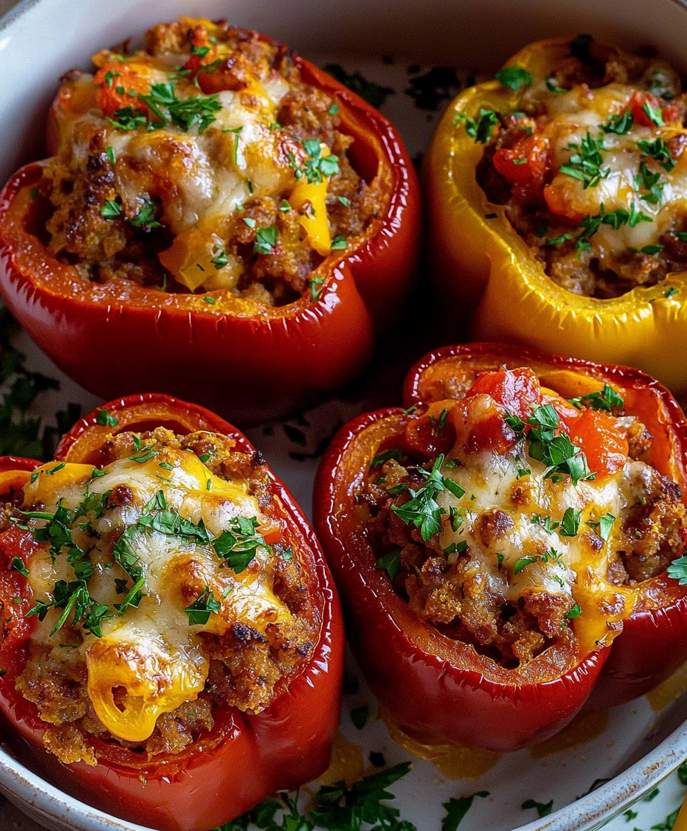 Healthy Italian Stuffed Peppers