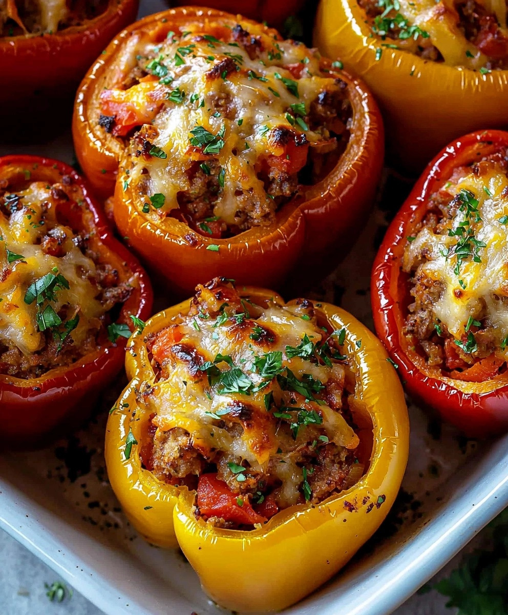 Healthy Italian Stuffed Peppers