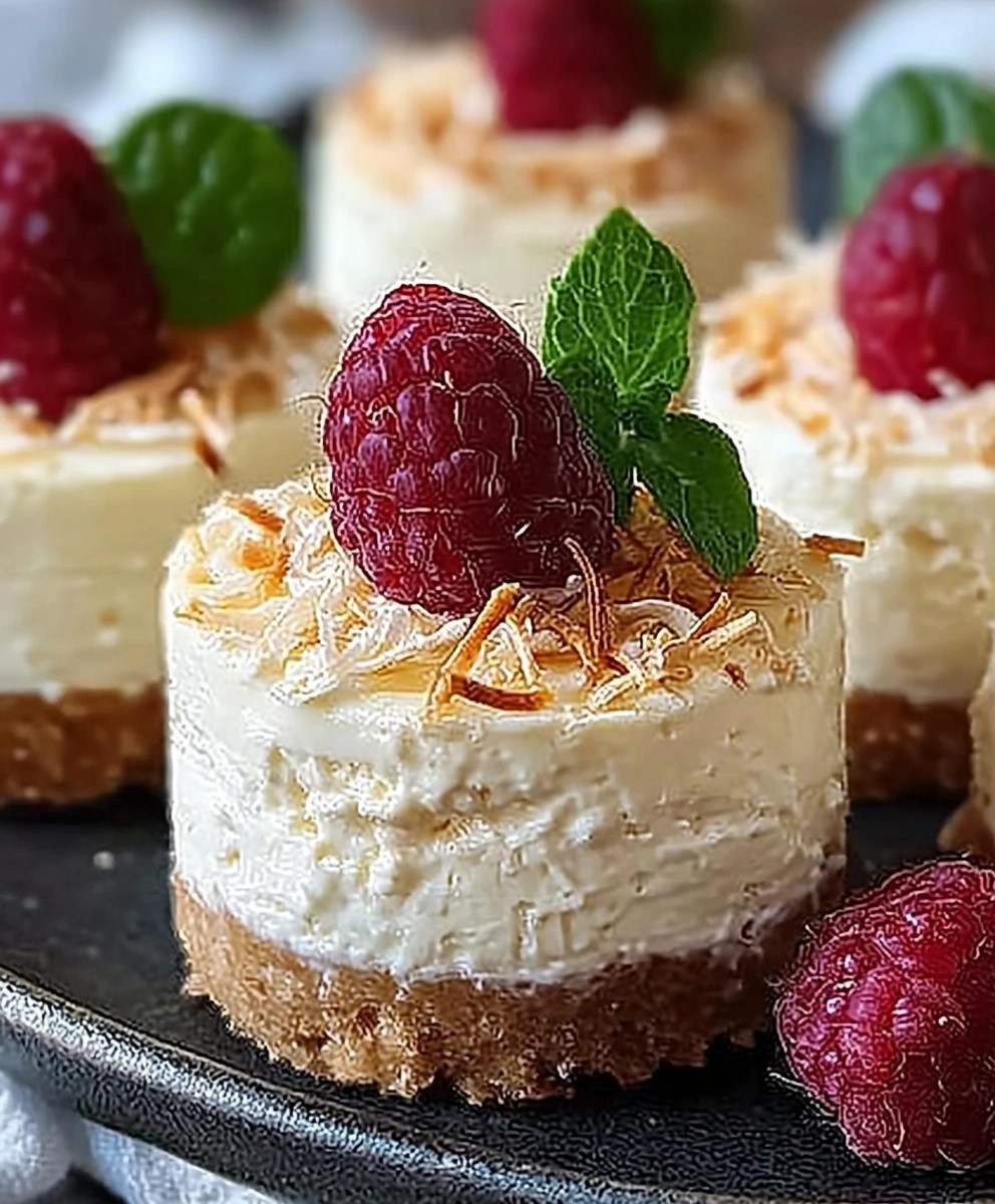 Coconut Milk Mini Cheesecakes