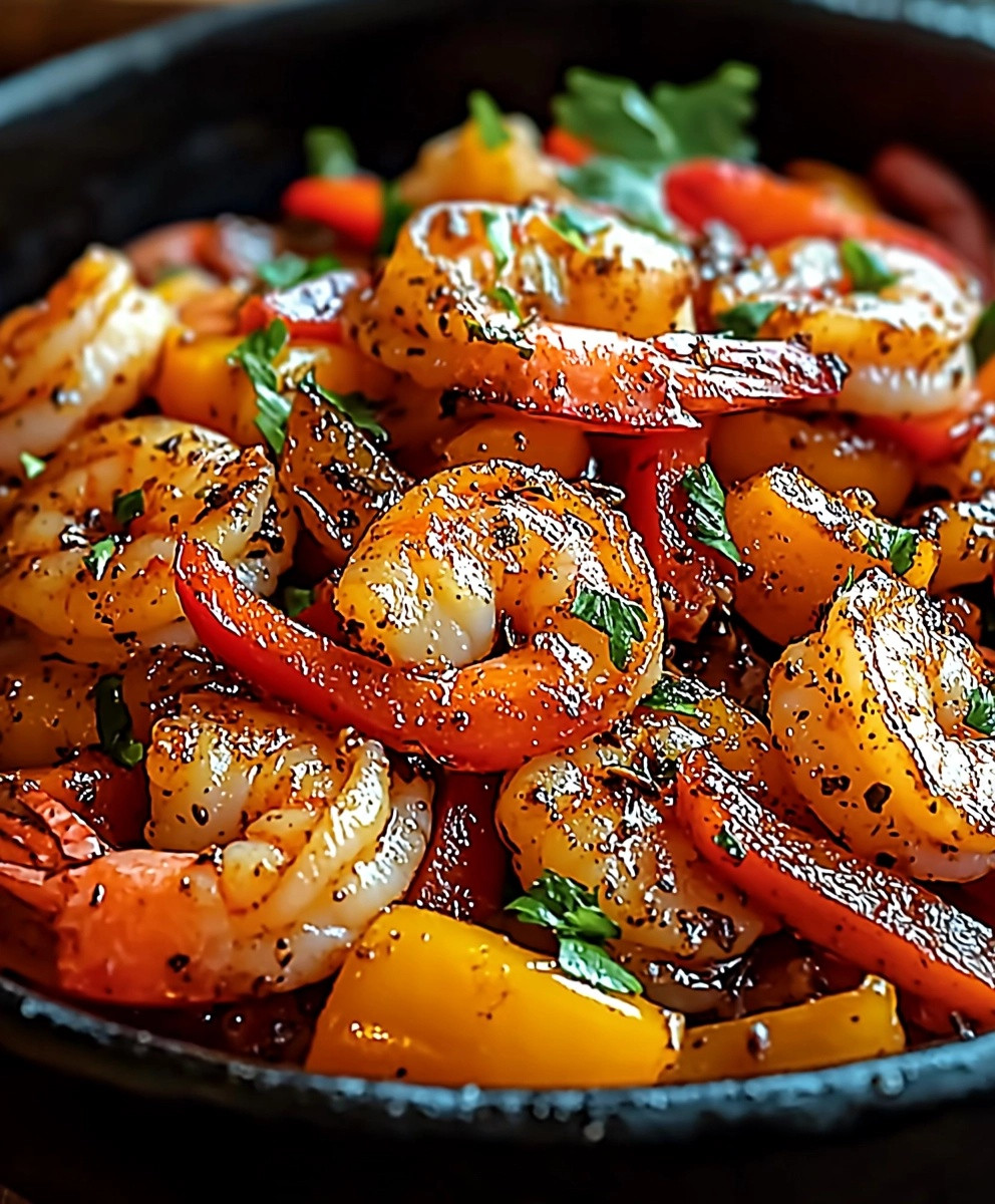 Shrimp Pepper Stir-Fry