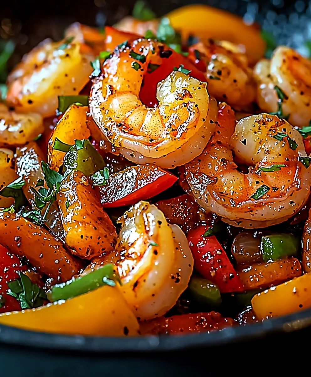 Shrimp Pepper Stir-Fry