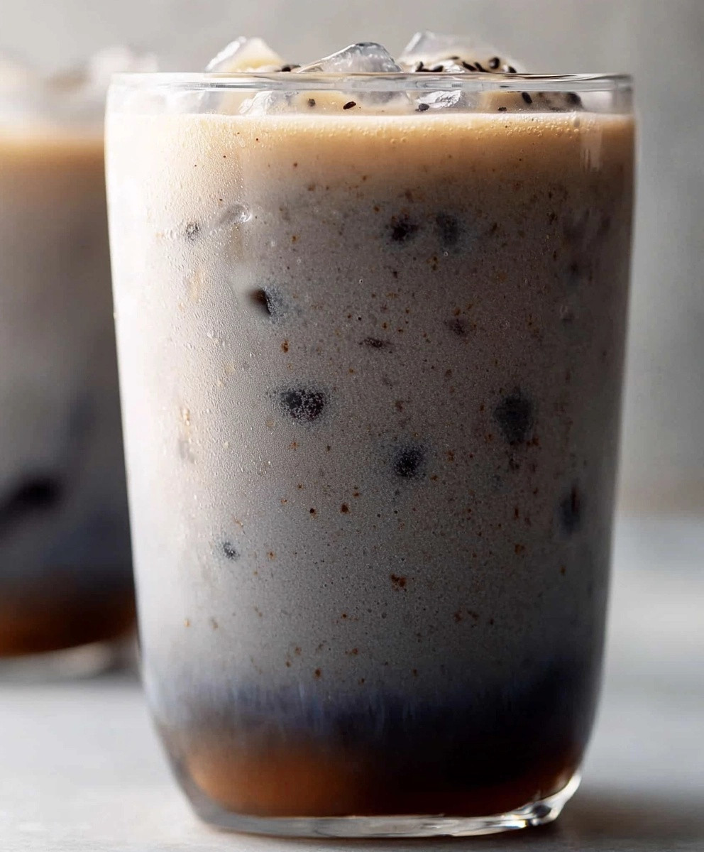 Iced Black Sesame Latte