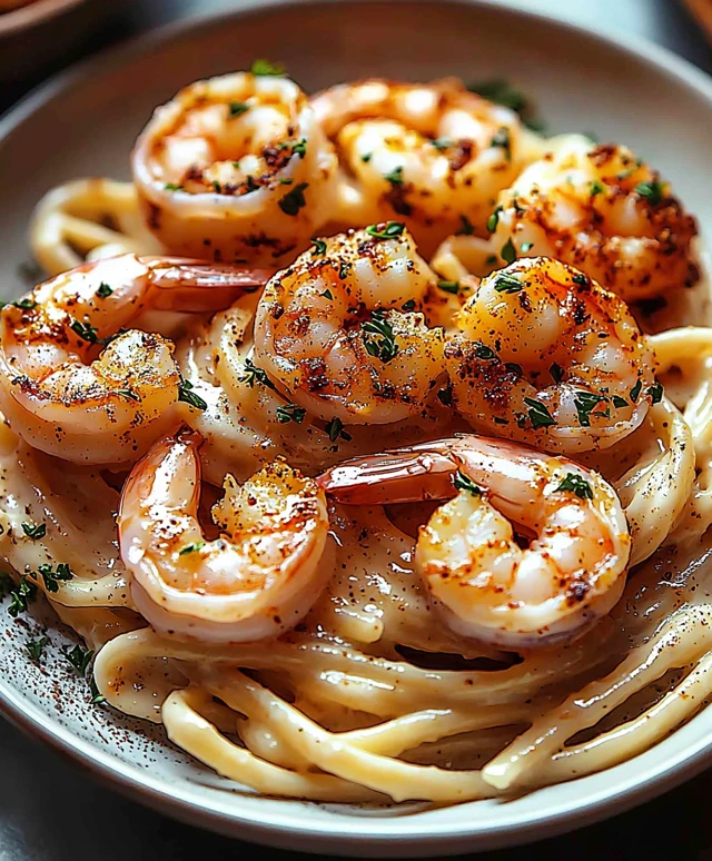 Cajun Shrimp Alfredo Pasta