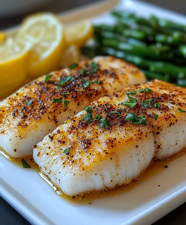 Lemon Pepper Baked Cod
