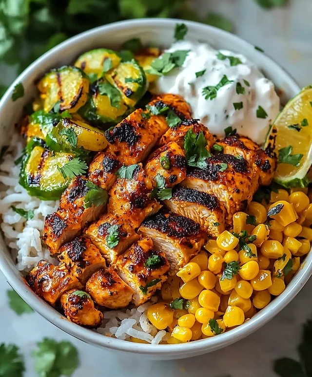 Street Corn Chicken Bowl