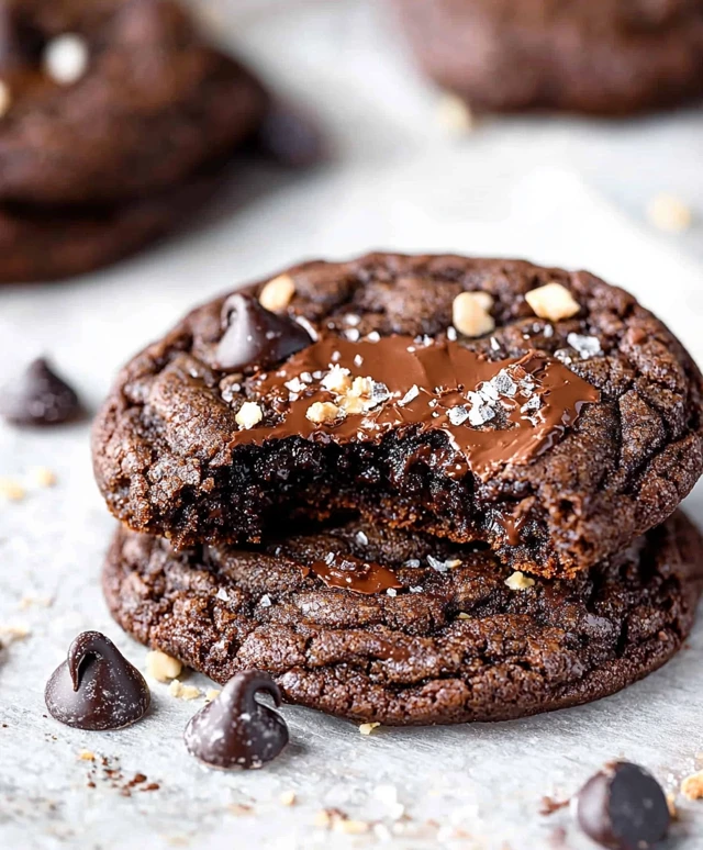 Small Batch Double Chocolate Cookies