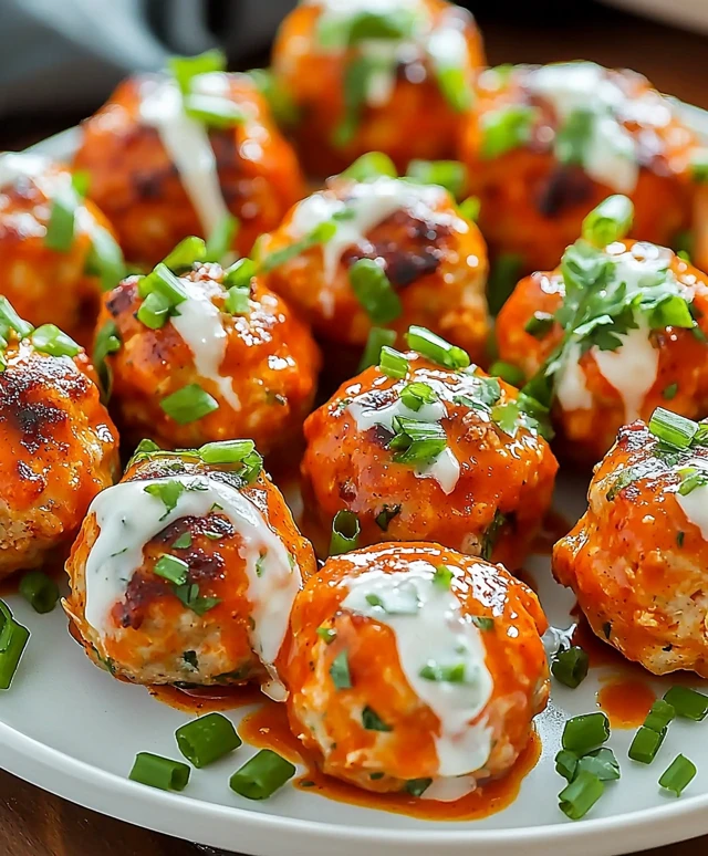 Buffalo Chicken Meatballs