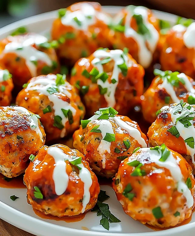 Buffalo Chicken Meatballs