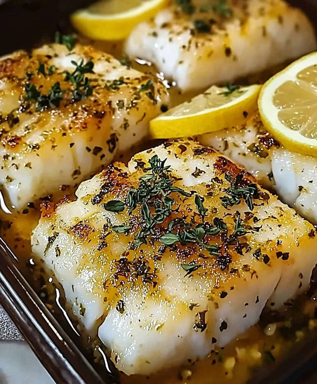 Baked Cod with Lemon Garlic