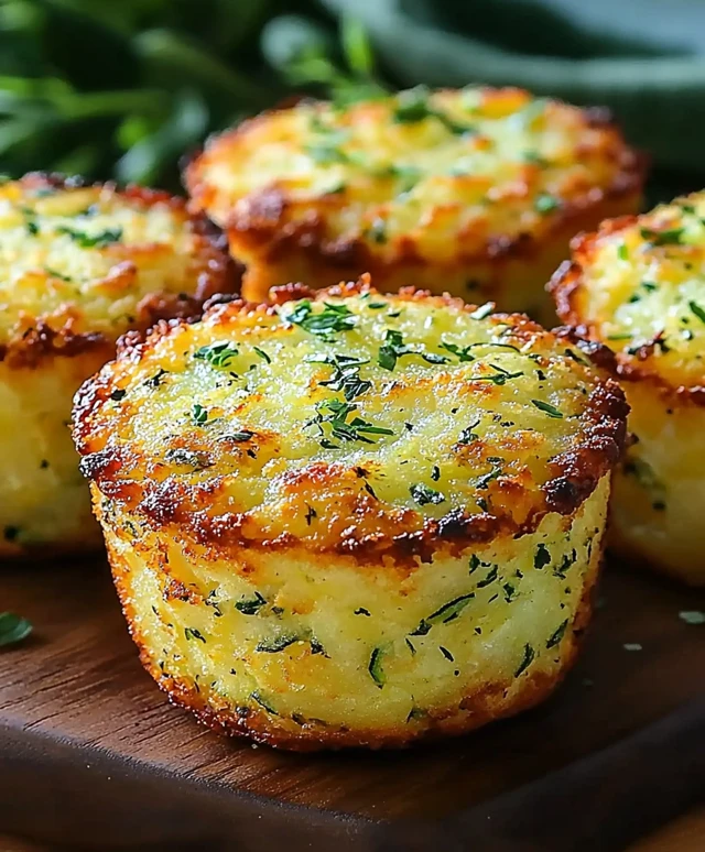 Crispy Parmesan Zucchini Muffins