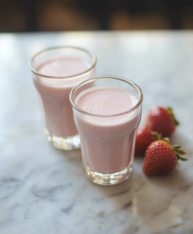 Strawberry Almond Milk