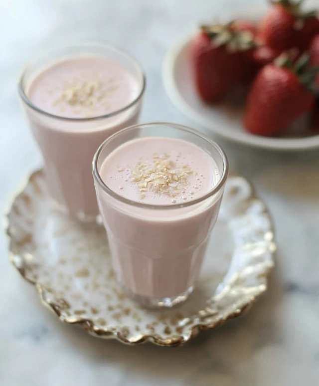 Strawberry Almond Milk