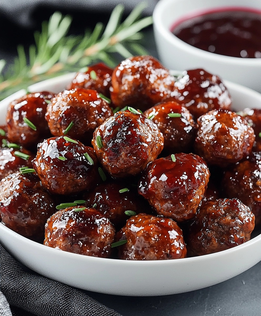 Cranberry Meatballs Dish