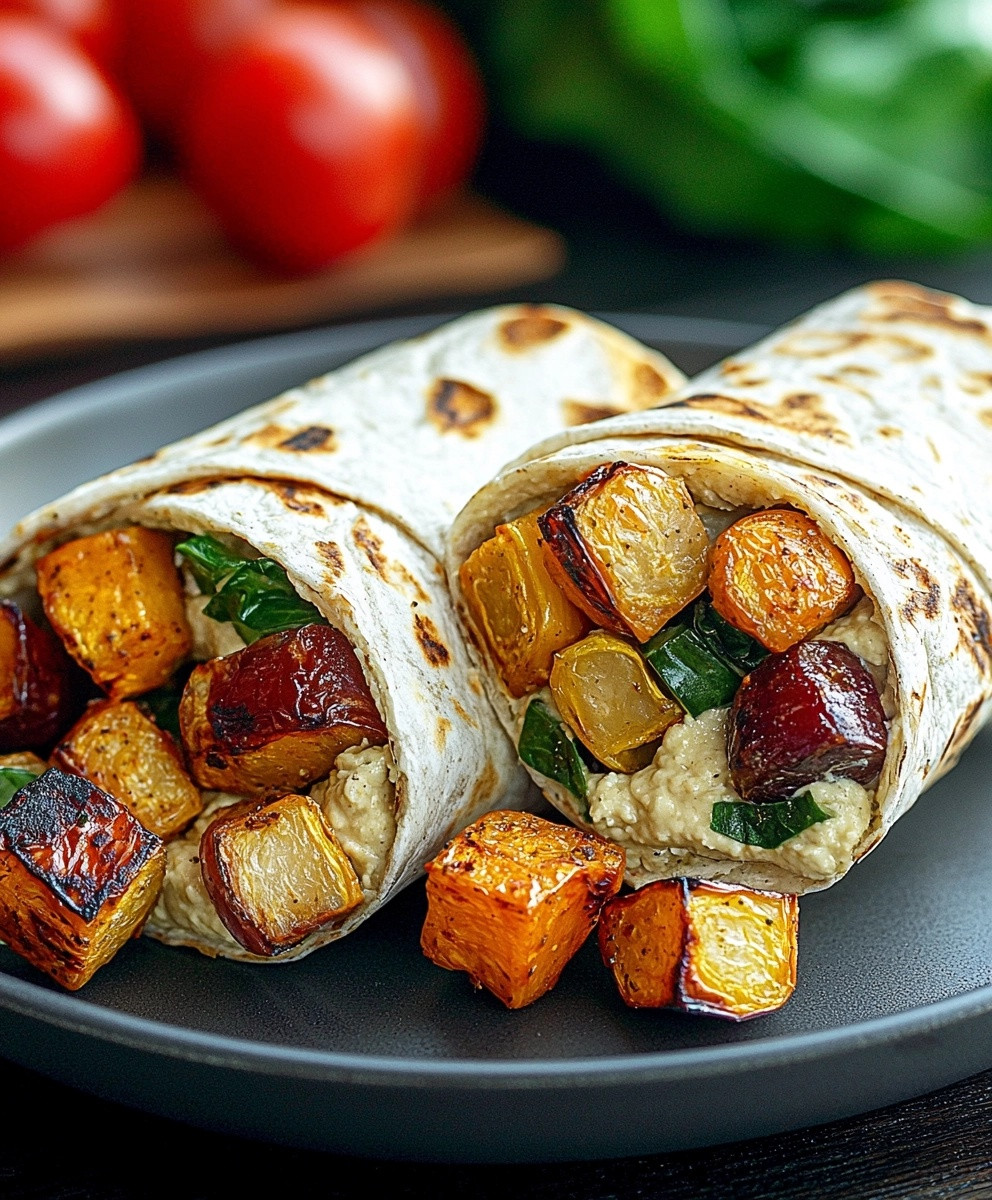 Hummus Wrap with Vegetables
