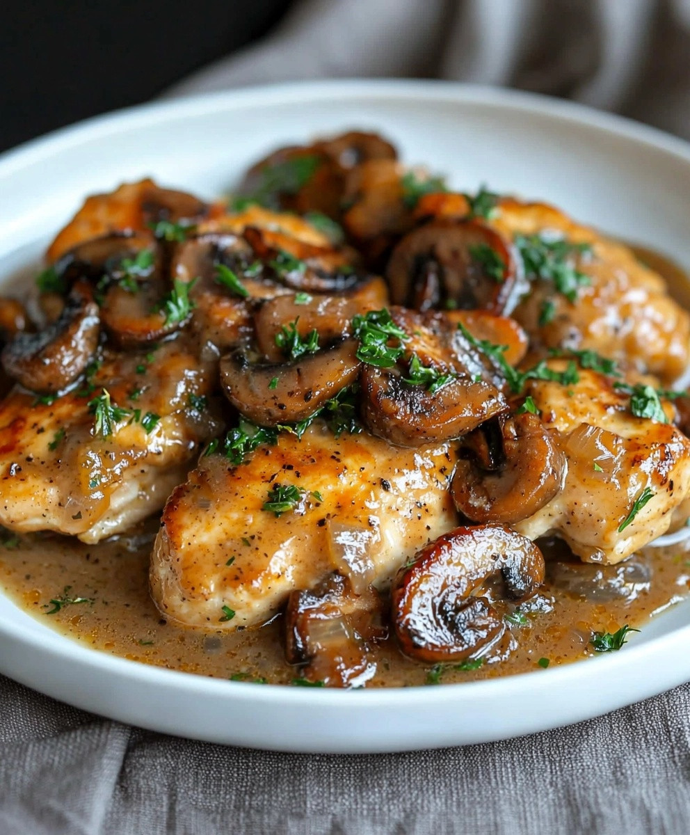 Chicken Marsala Dish
