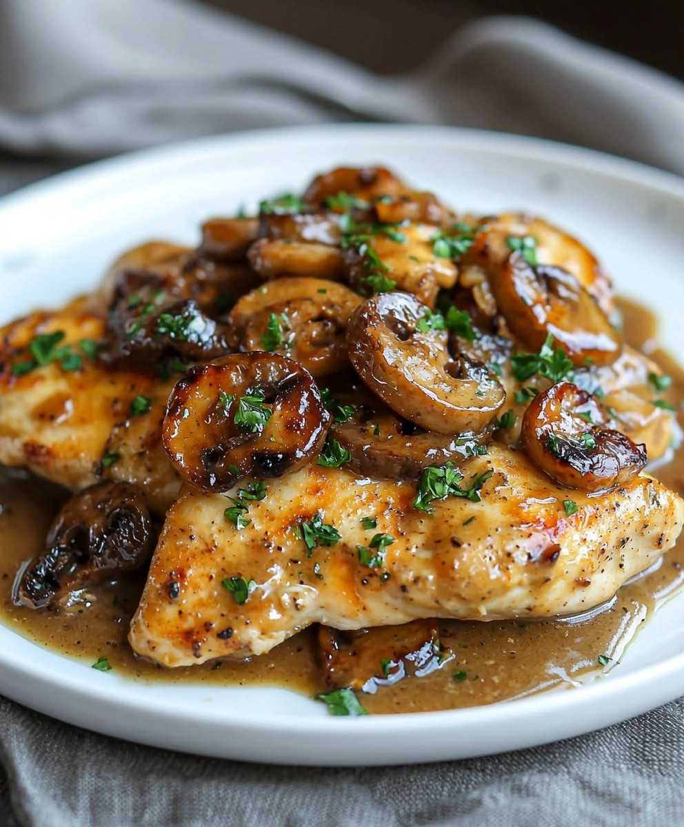 Chicken Marsala Dish