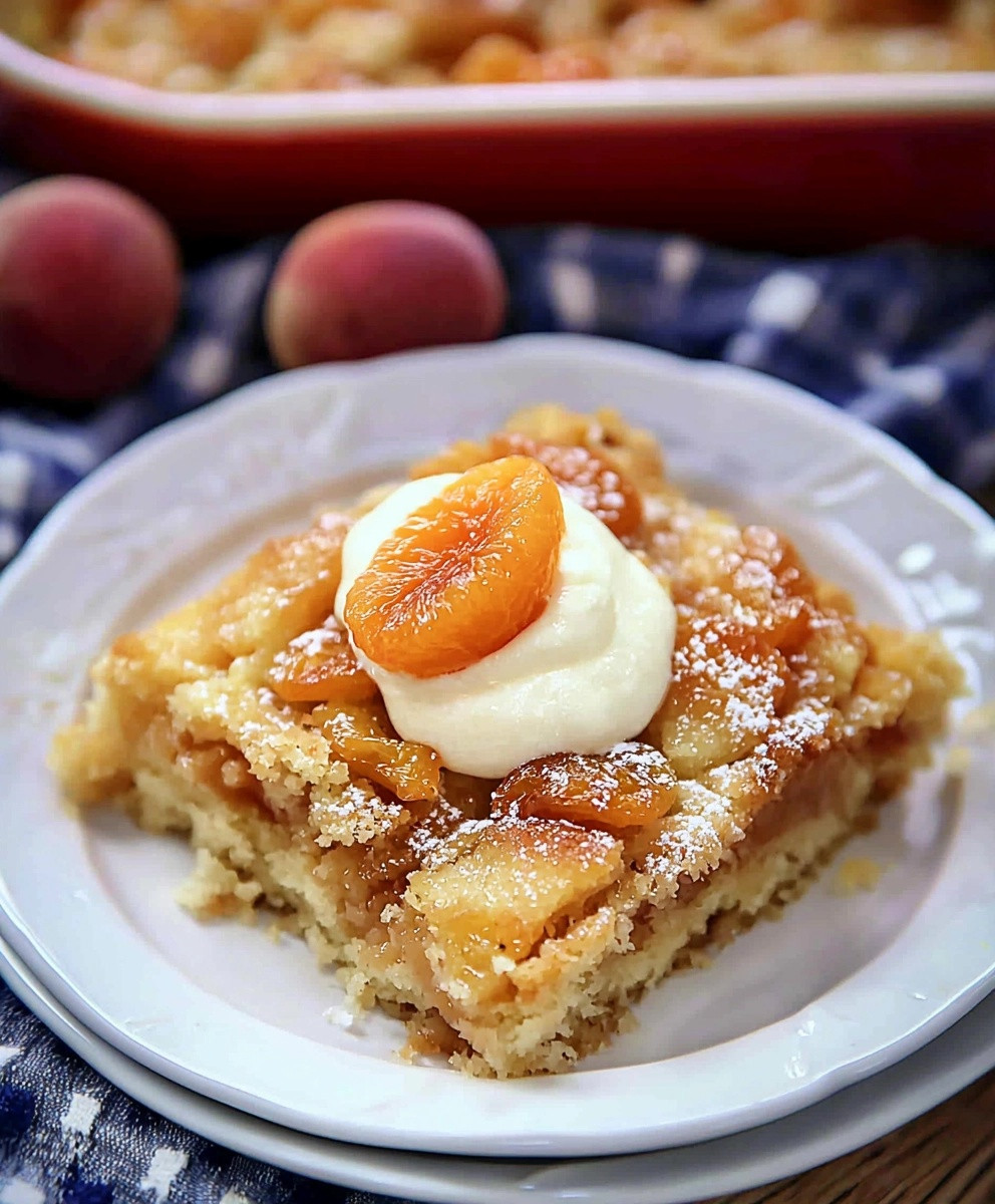 Apricot Dump Cake Dessert