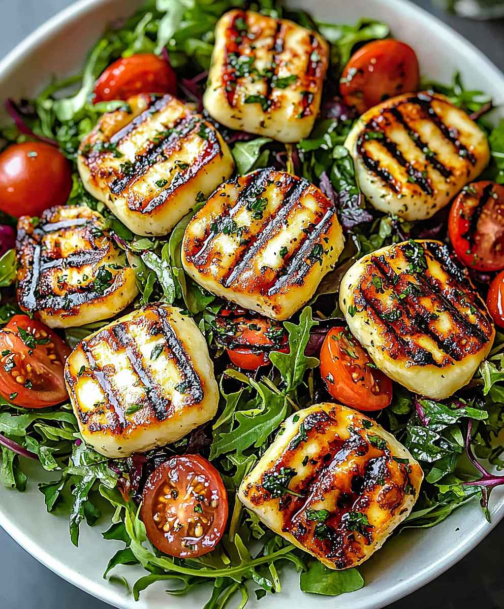 Halloumi Salad Grilled