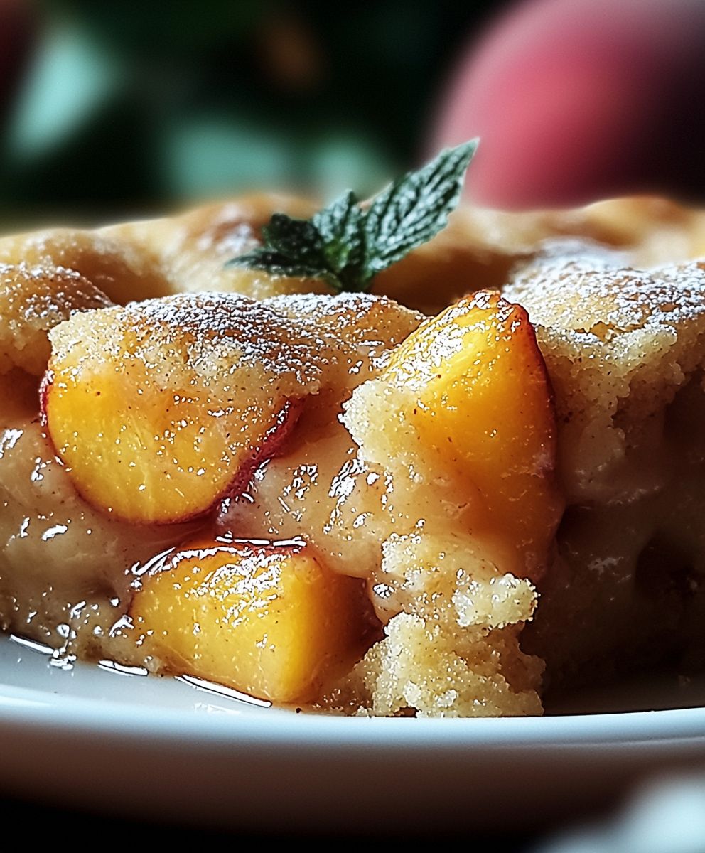 Peach Dump Cake