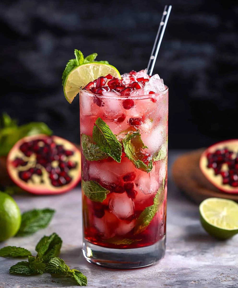 Spicy Pomegranate Mojito