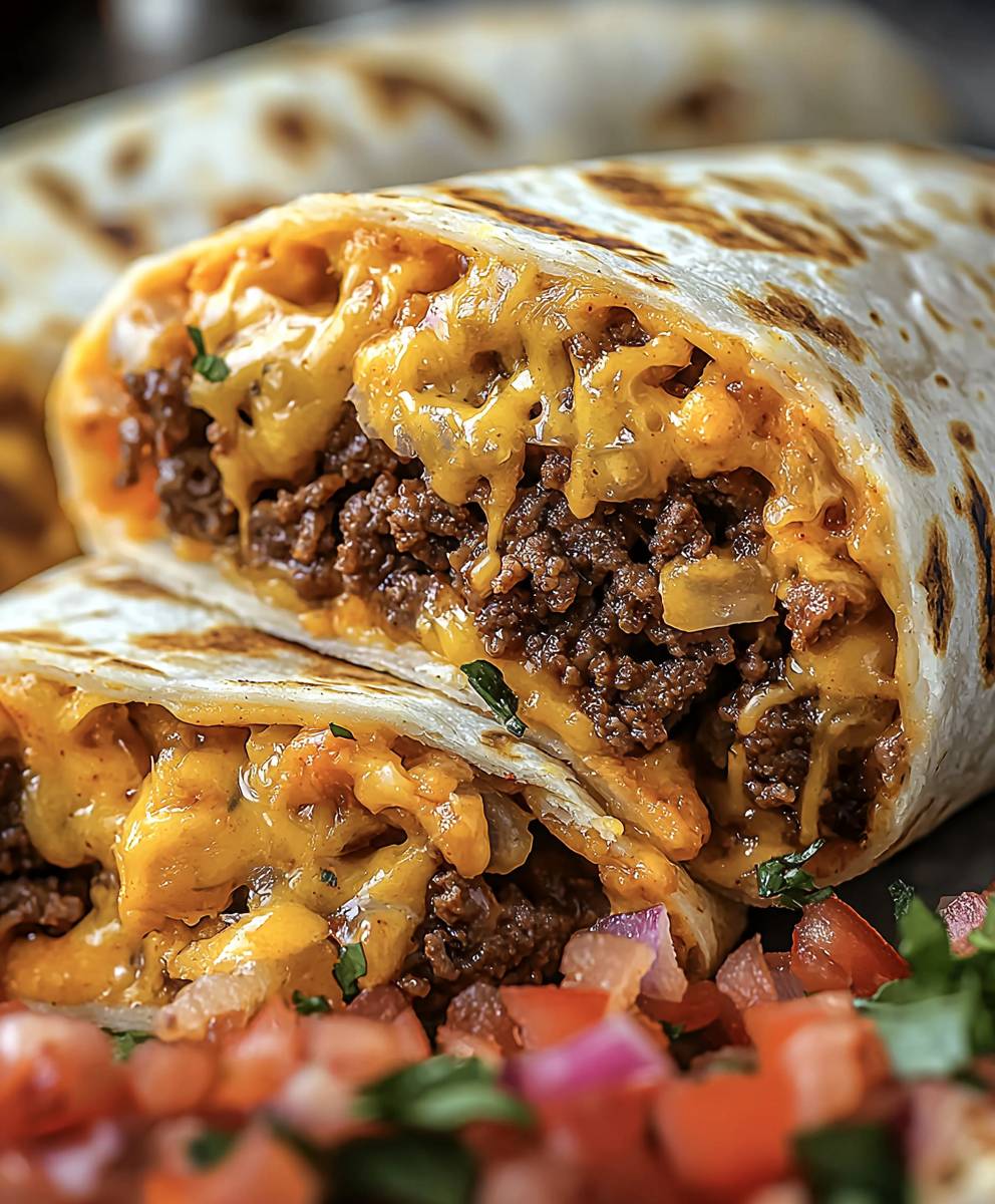 Beefy Melt Burrito