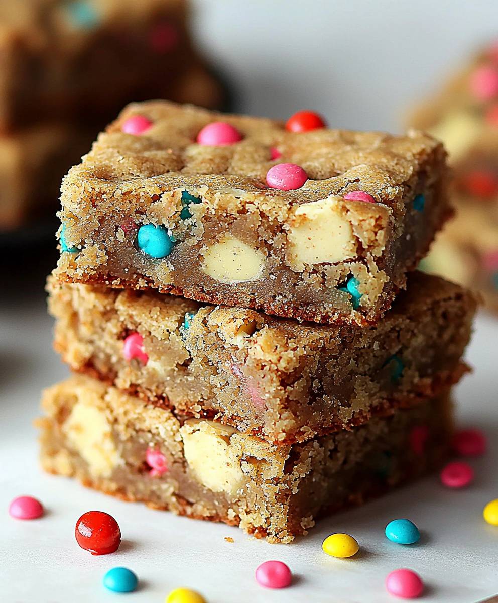 Birthday cookie bars