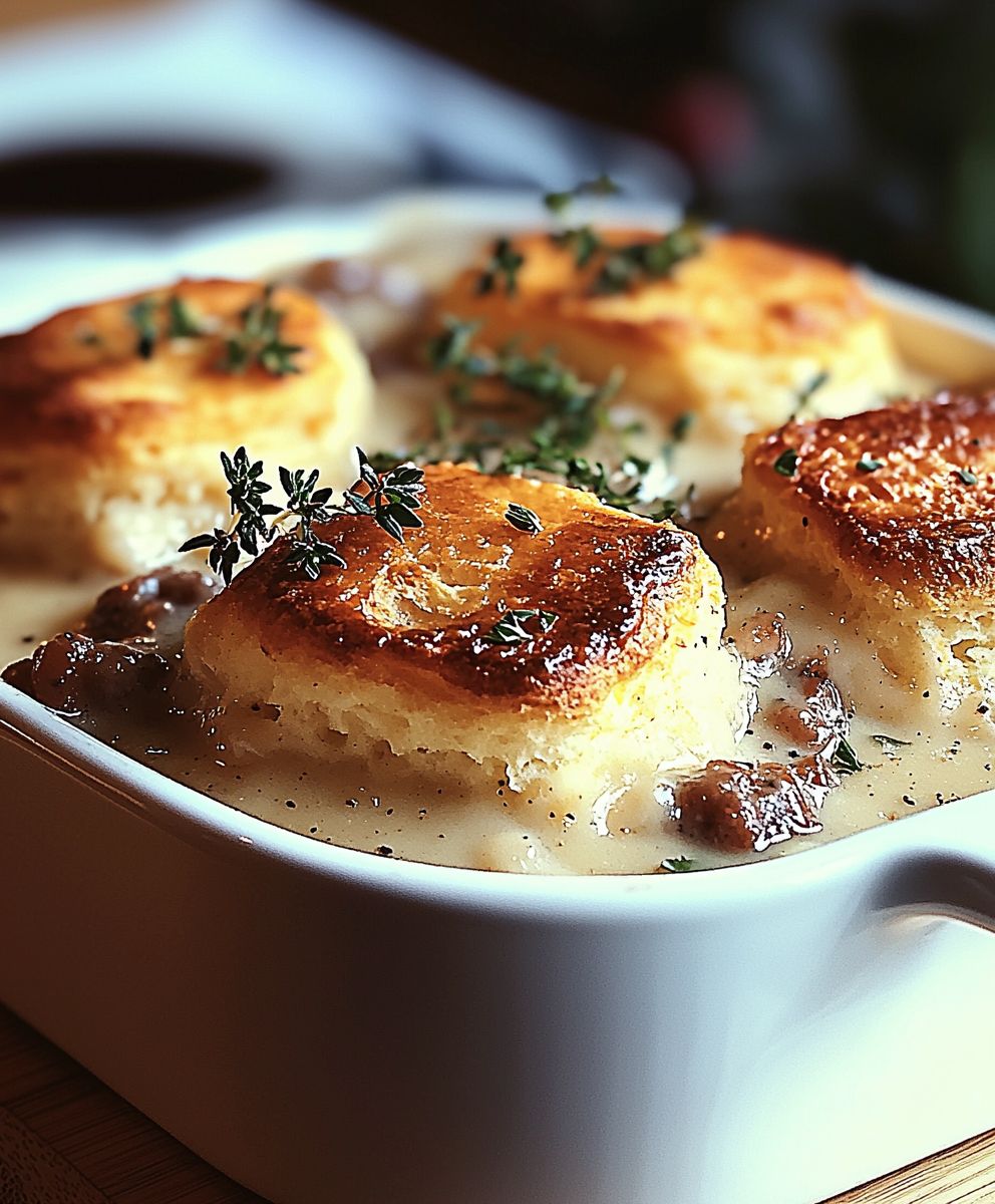 Biscuits and Gravy Casserole