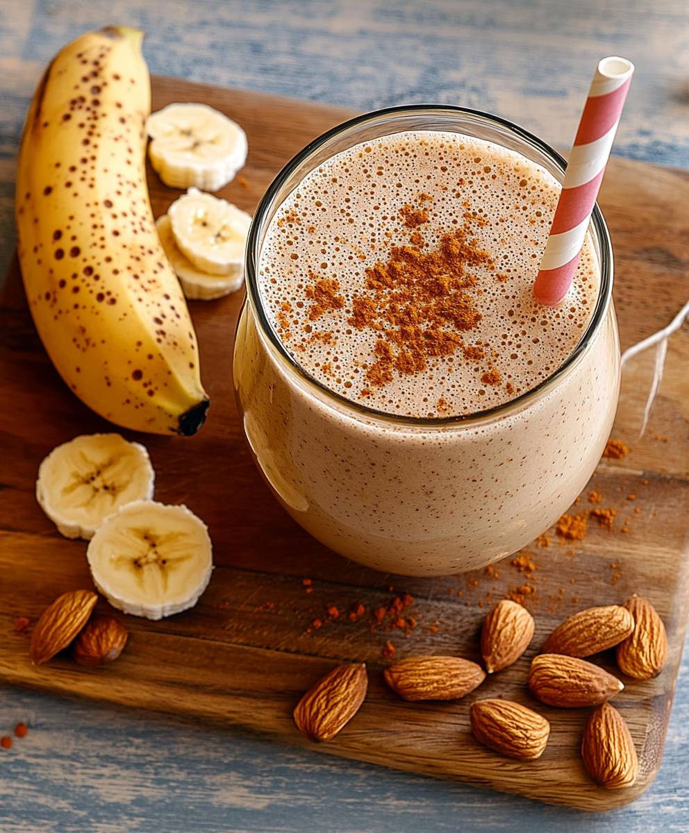 Banana almond smoothie
